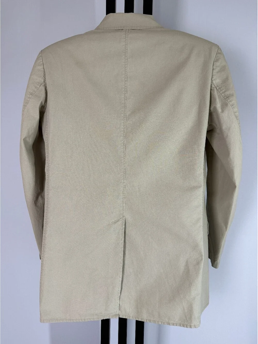 L.L.Bean Sport Coat Blazer Men's 40R Khaki Tan 100% Cotton Casual Jacket